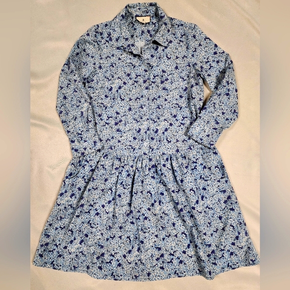 Tuckernuck Hydrangea Dress Blue & White XXS - Picture 1 of 9